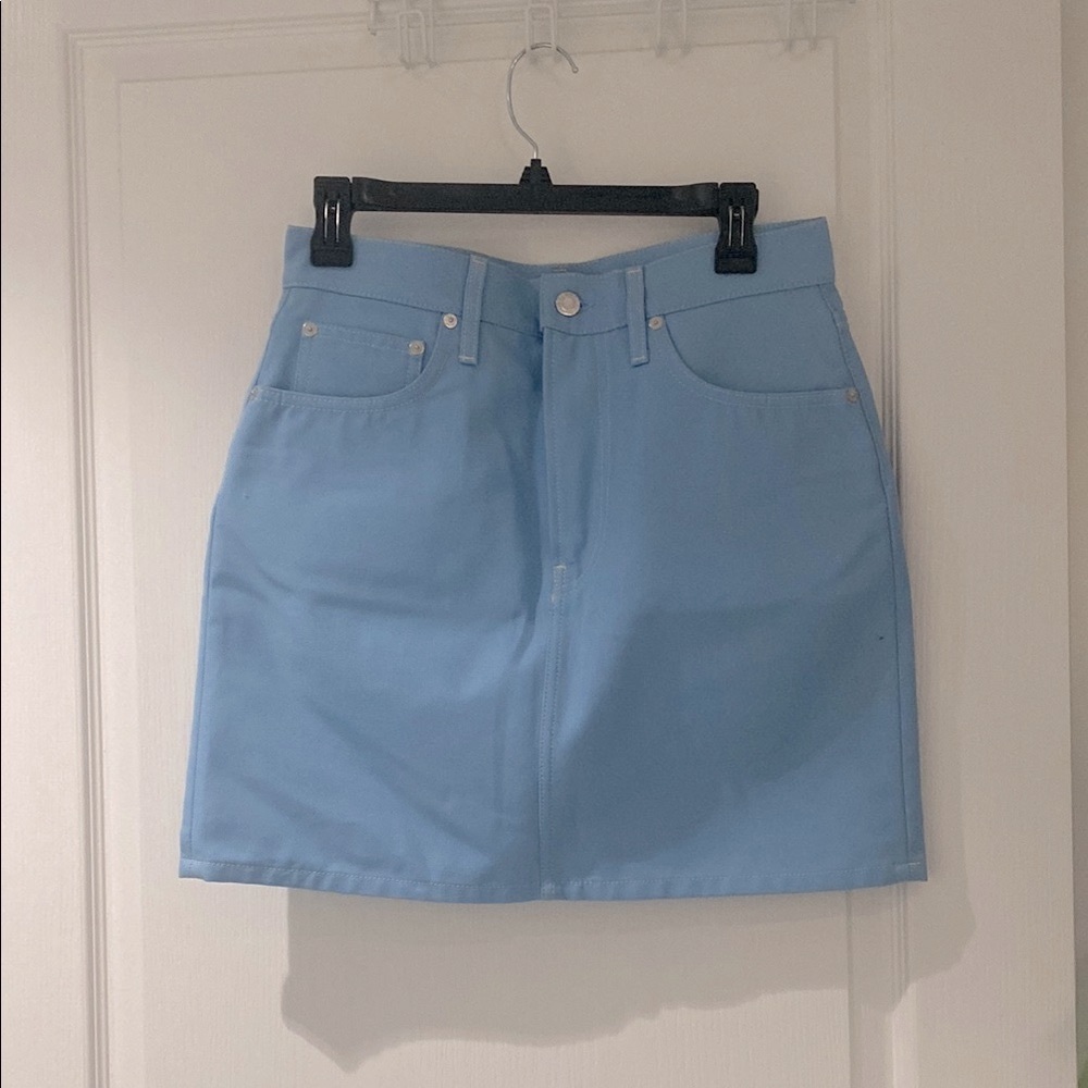 Helmut Lang Blue Mini Skirt Casual Resort Wear